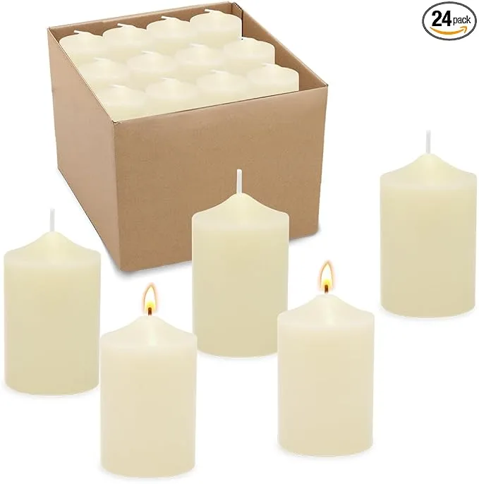 Ivory Votive Candles — Candles available to rent
