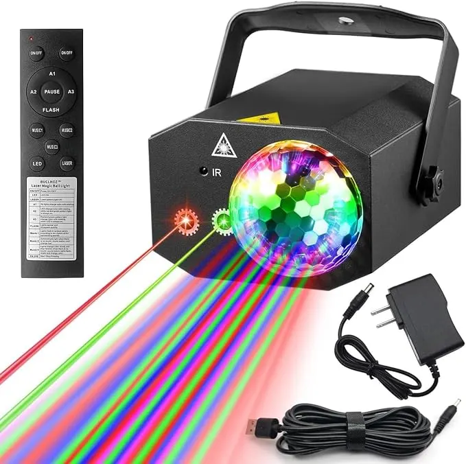 Laser & Magic-Ball Party Light