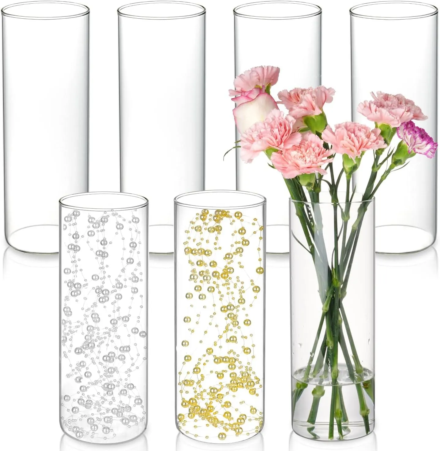 Tall Glass Cylinder Vases