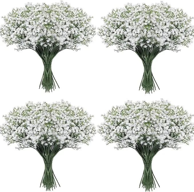White Baby's Breath Stems — Faux Florals available to rent