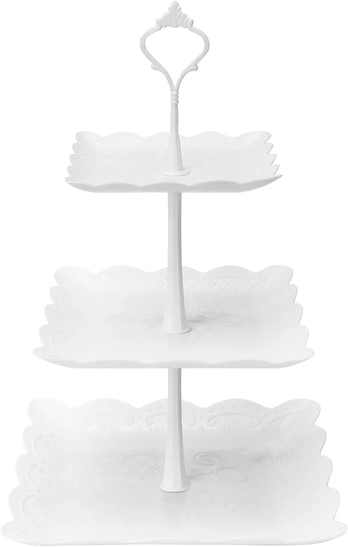 Square Tiered Cupcake Stand — Cupcake Towers available to rent