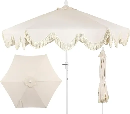 Cottage Tassel Market Umbrella