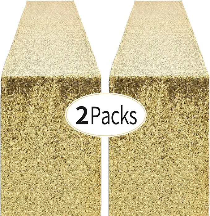 Gold Sequin Table Runner