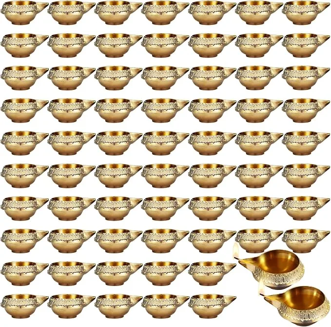 Brass Diwali Diyas — Diyas available to rent