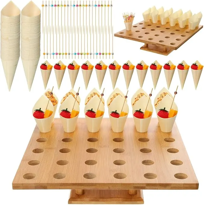 Wooden Food Cones