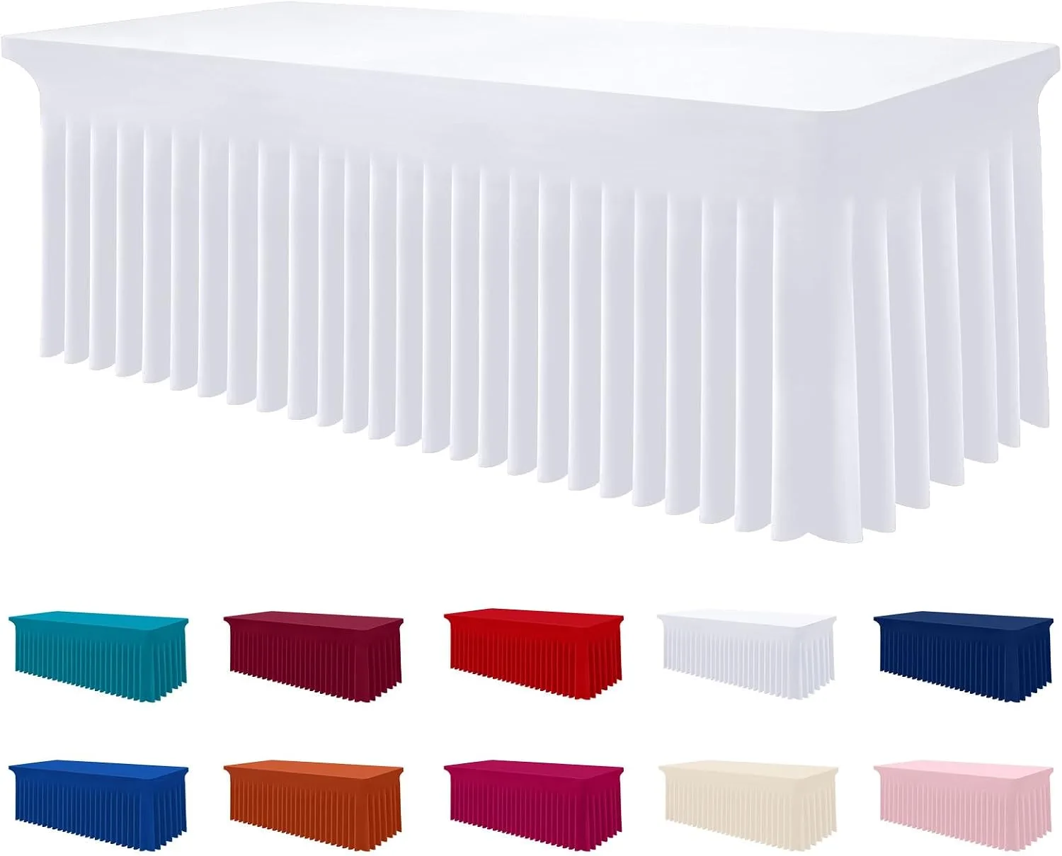 Fitted Spandex Table Cover — Tablecloths available to rent