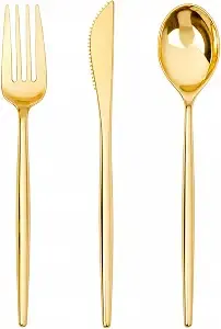Gold Plastic Silverware
