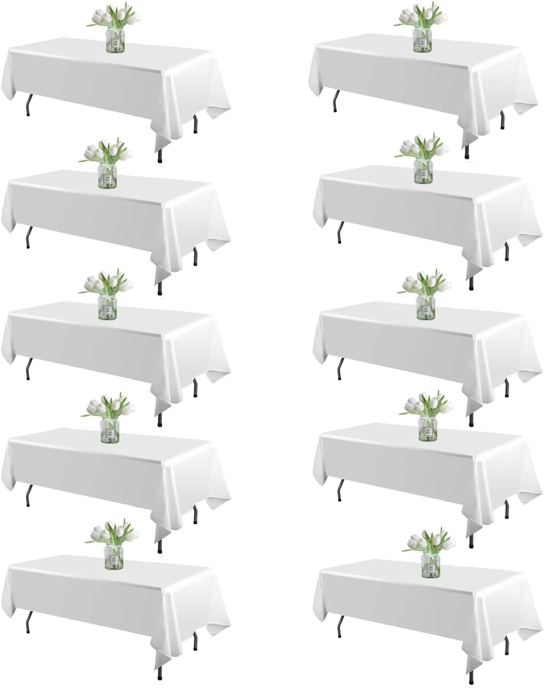 White Banquet Tablecloth II — Tablecloths available to rent