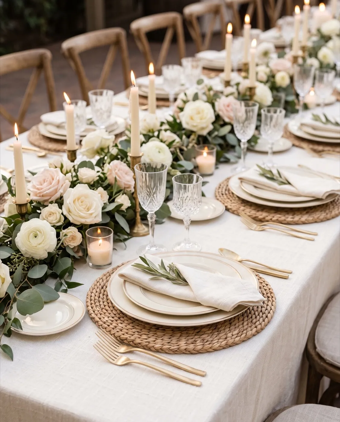 Woven Placemats styled at an event